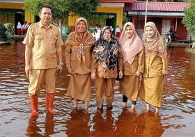 Siswa Kelas I dan II SDN 002 Teluk Nilap Terpaksa Diliburkan