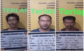 Tiga Pelaku Judi Gelper Air Molek Diringkus Satreskrim Polres Inhu